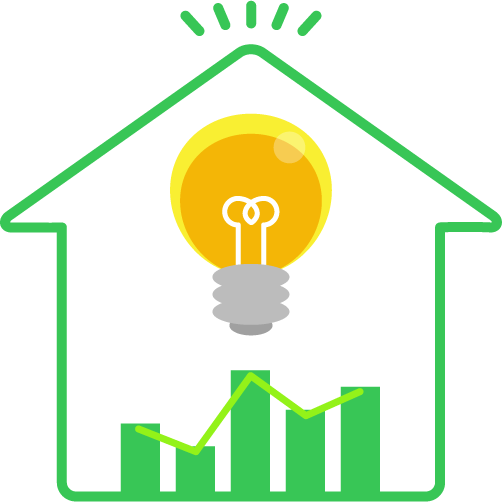 電気使用量のイラスト